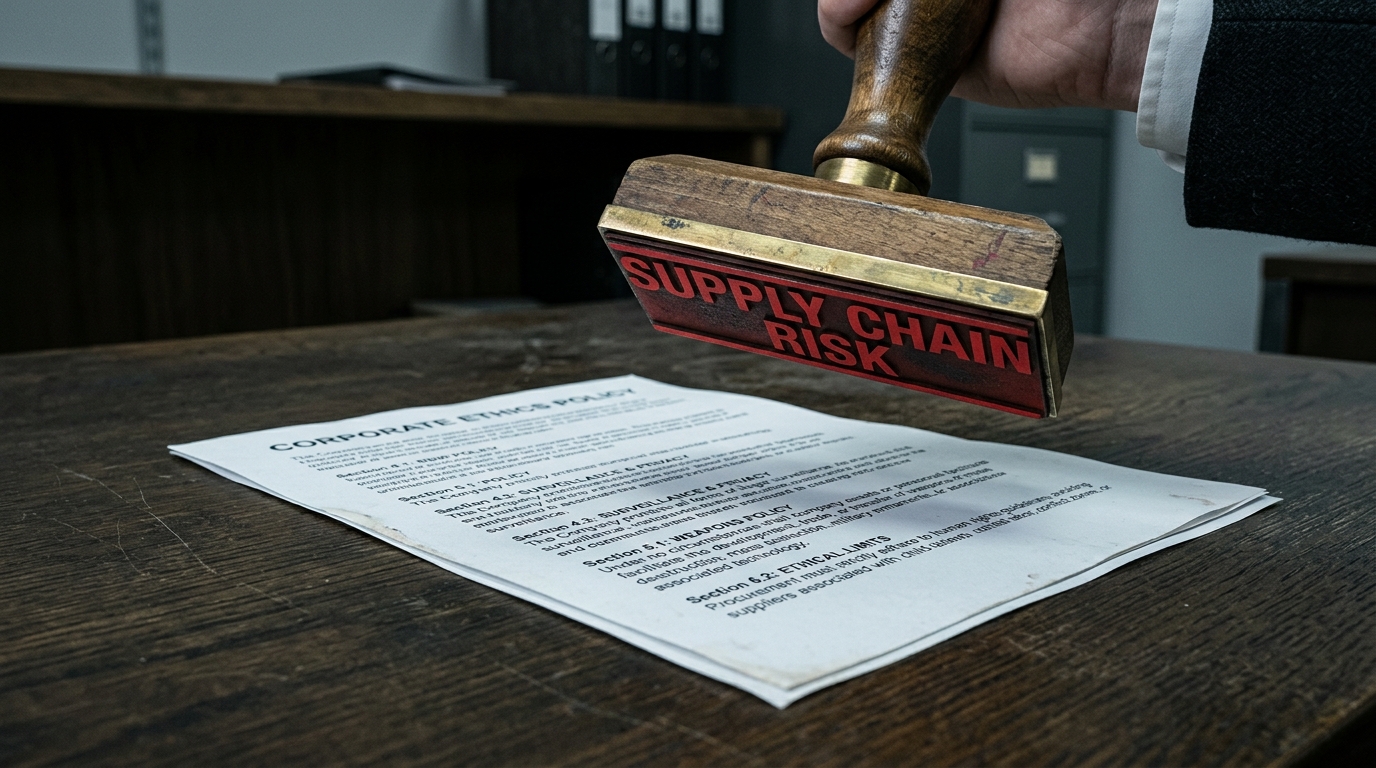 The supply chain risk label — built for foreign adversaries, deployed against a domestic conscience clause